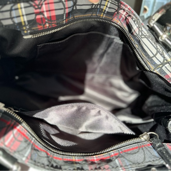 Coach Poppy Tartan Plaid Tote Shoulder Handbag G1082-F15228Coach - Picture 4 of 6